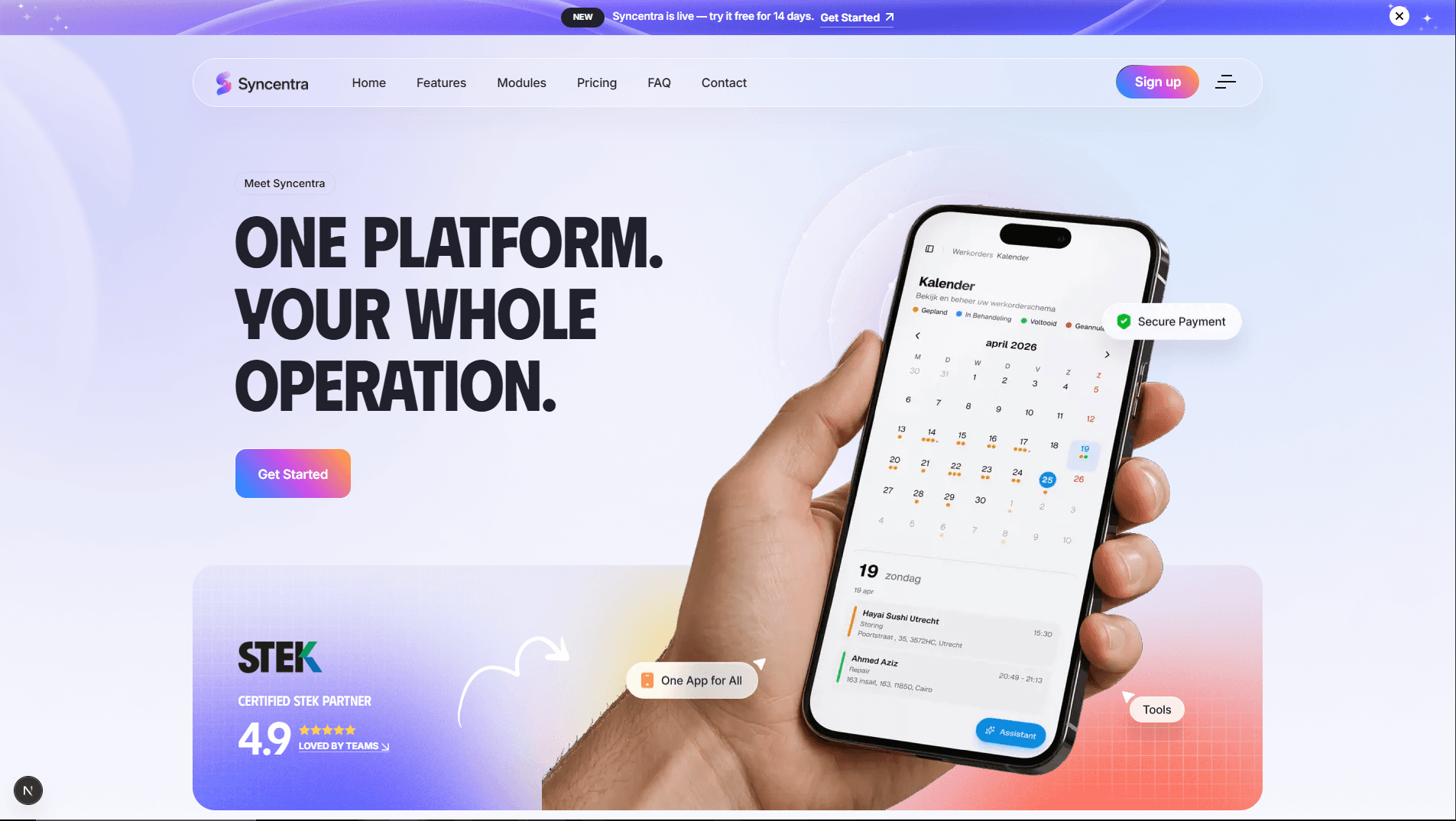 Syncentra 🇳🇱 — HVAC SaaS launching in the Netherlands project image